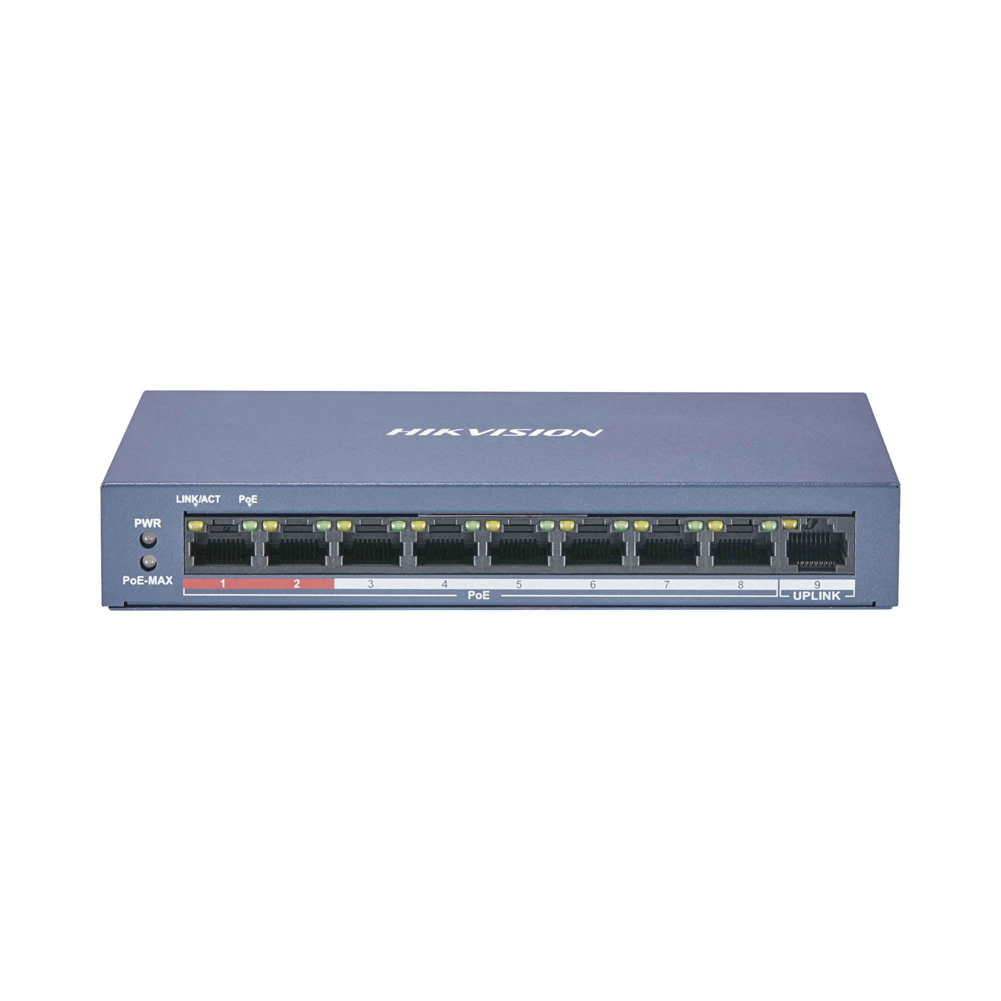 SWITCH POE+ / 250M POE LARGA DISTANCIA / 8 PUERTOS 802.3AF/AT (30W) 100 MBPS + 1 PUERTO 100 MBPS-Switches PoE-HIKVISION-Bsai Seguridad & Controles