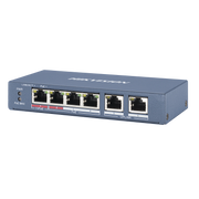 SWITCH POE+ / 3 PUERTOS 100 MBPS 802.3 AF/AT (30 W) + 1 PUERTO 100 MBPS HIPOE (60 W) / 2 PUERTOS UPLINK / 250 METROS POE LARGA DISTANCIA-Switches PoE-HIKVISION-Bsai Seguridad & Controles