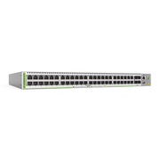 SWITCH POE+ ADMINISTRABLE CENTRECOM GS980M, CAPA 3 DE 48 PUERTOS 10/100/1000MBPS + 4 SFP GIGABIT, 740 W-Switches PoE-ALLIED TELESIS-Bsai Seguridad & Controles