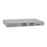 SWITCH POE+ GIGABIT WEBSMART DE 16 PUERTOS 10/100/1000 MBPS (2 X COMBO) + 2 PUERTOS GIGABIT SFP (COMBO), 185 W-Switches PoE-ALLIED TELESIS-Bsai Seguridad & Controles