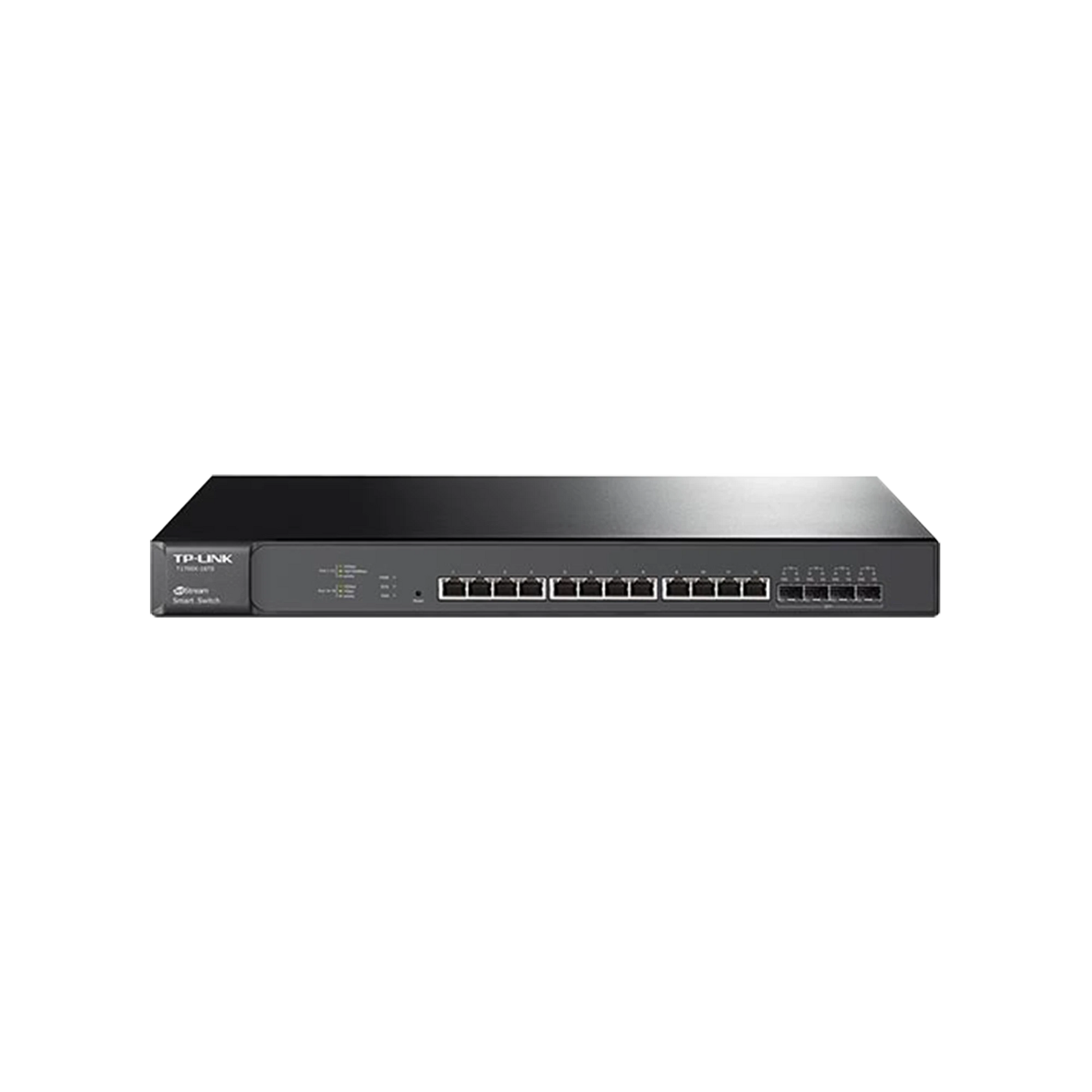 SWITCH SMART JETSTREAM GIGABIT L2, 12 PUERTOS 10GBASE-T Y 4 RANURAS SFP+-Switches-TP-LINK-Bsai Seguridad & Controles