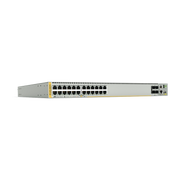 SWITCH STACKEABLE CAPA 3, 24 PUERTOS 10/100/1000 MBPS + 4 PUERTOS SFP+ 10 G Y DOS BAHÍAS HOTSWAP PSU, VERSIÓN FEDERAL-Switches-ALLIED TELESIS-Bsai Seguridad & Controles