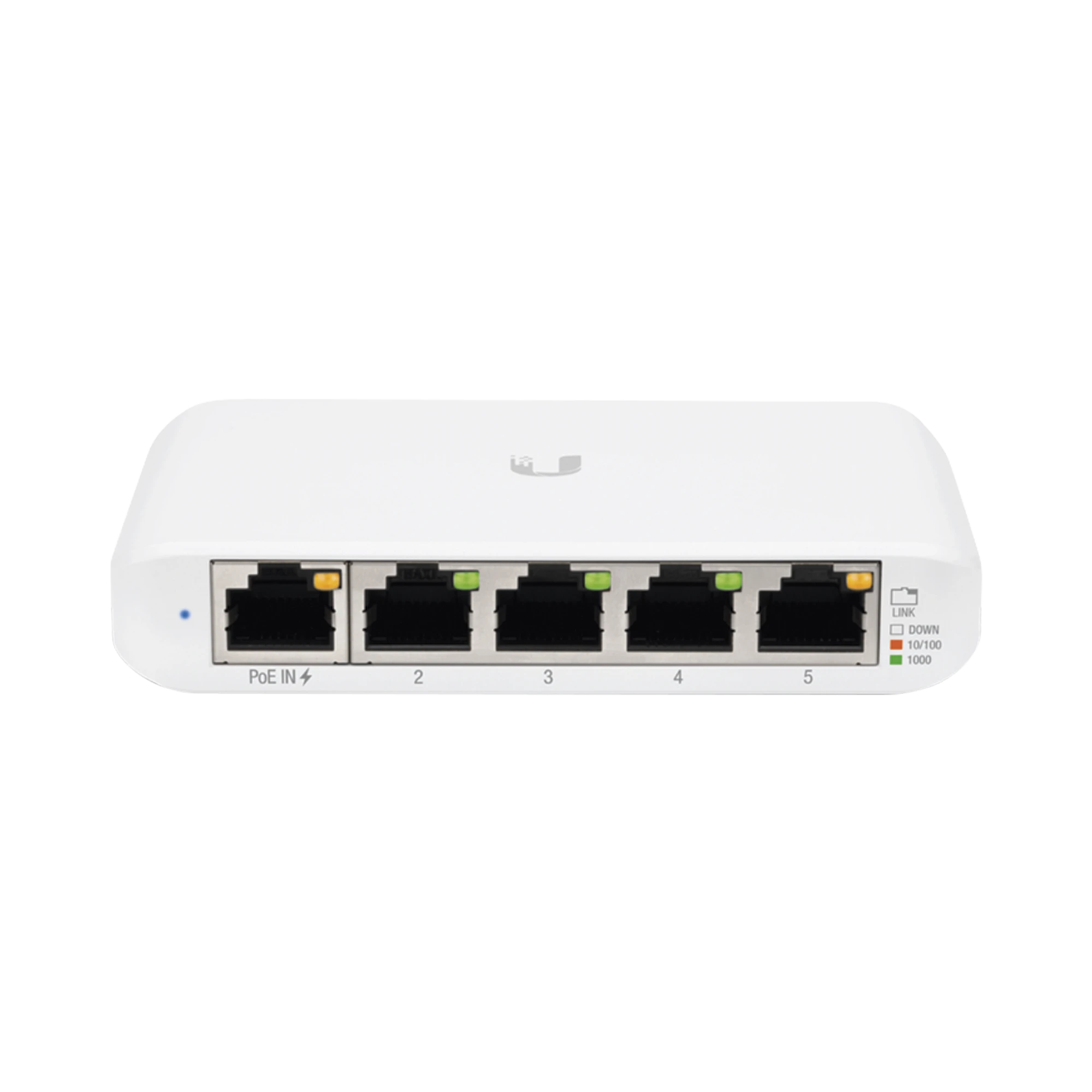 SWITCH UNIFI ADMINISTRABLE COMPACTO DE 5 PUERTOS 10/100/1000 MBPS, SOPORTA ENTRADA DE POE 802.3AF/AT-Switches PoE-UBIQUITI-Bsai Seguridad & Controles