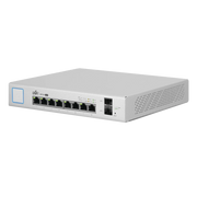 SWITCH UNIFI ADMINISTRABLE DE 8 PUERTOS GIGABIT POE+ 802.3AT/AF Y POE PASIVO 24V.-Switches PoE-UBIQUITI-Bsai Seguridad & Controles