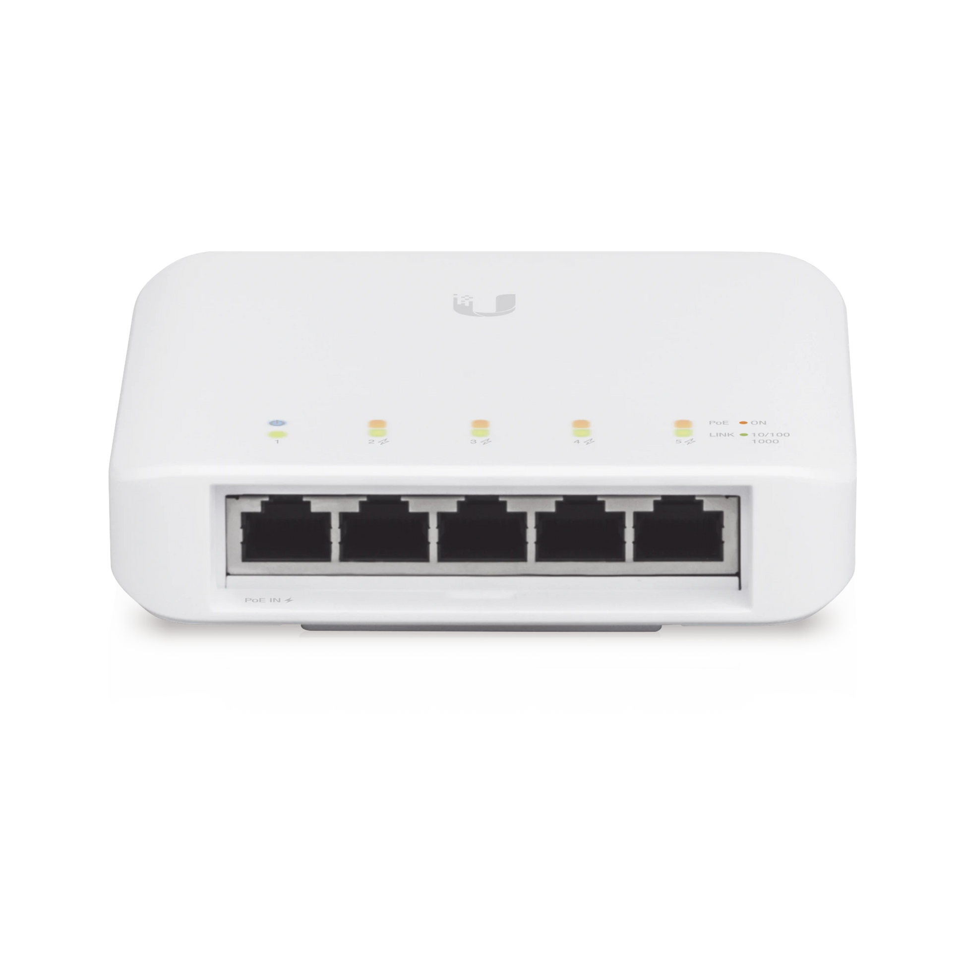SWITCH UNIFI FLEX PARA EXTERIOR IP55 DE 5 PUERTOS (1 X POE DE ENTRADA 802.3AF/AT/BT Y 4 POE SALIDA 802.3AF)-Switches PoE-UBIQUITI-Bsai Seguridad & Controles