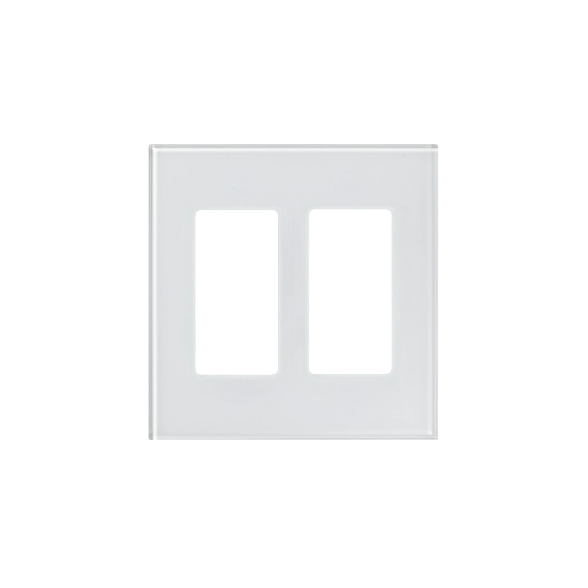 TAPA DE CRISTAL PARA APAGADOR O ATENUADOR, 2 ESPACIOS.-Automatizacion - Casa Inteligente-LUTRON ELECTRONICS-Bsai Seguridad & Controles