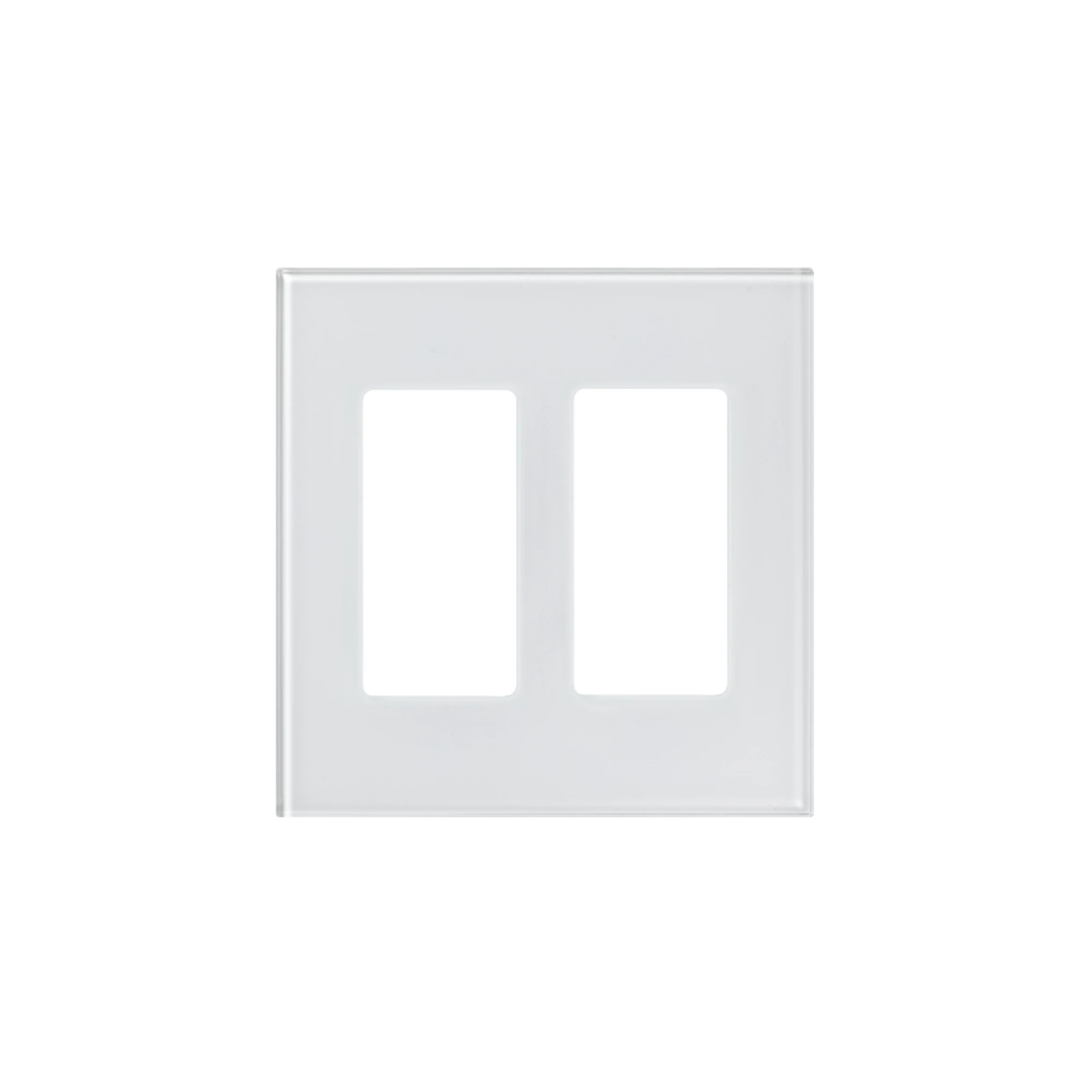 TAPA DE CRISTAL PARA APAGADOR O ATENUADOR, 2 ESPACIOS.-Automatizacion - Casa Inteligente-LUTRON ELECTRONICS-Bsai Seguridad & Controles