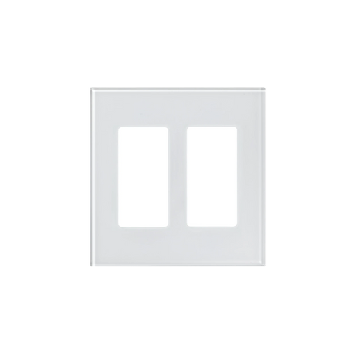 TAPA DE CRISTAL PARA APAGADOR O ATENUADOR, 2 ESPACIOS.-Automatizacion - Casa Inteligente-LUTRON ELECTRONICS-Bsai Seguridad & Controles