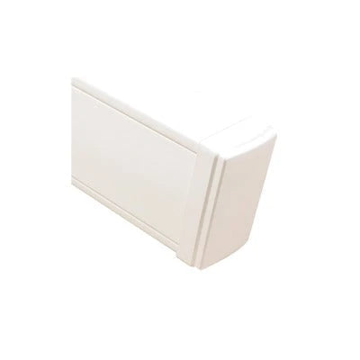 TAPA FINAL EN COLOR BLANCO DE PVC AUTO EXTINGUIBLE, PARA CANALETA TEK100 (5591-02001)-Canaletas-THORSMAN-Bsai Seguridad & Controles