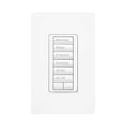 TECLADO HIBRIDO SEETOUCH, 6 BOTONES, 2 BOTONES SUBIR/BAJAR, INTENSIDAD 120V/450W, COLOR BLANCO.-Automatizacion - Casa Inteligente-LUTRON ELECTRONICS-Bsai Seguridad & Controles