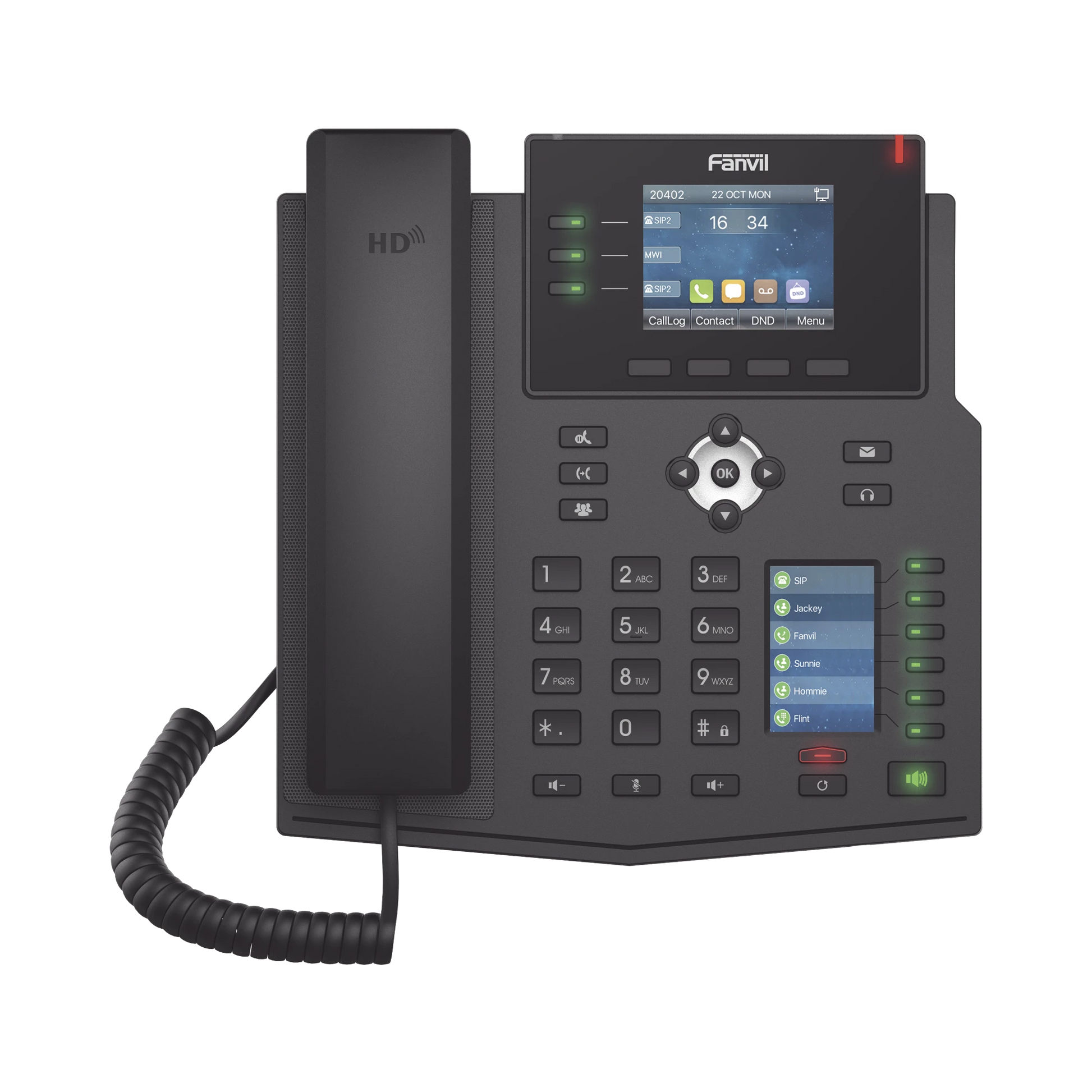 TELÉFONO IP EMPRESARIAL CON ESTÁNDARES EUROPEOS, 12 LINEAS SIP CON PANTALLA A COLOR, 6 TECLAS DSS/BLF, PUERTOS GIGABIT, IPV6, OPUS Y CONFERENCIA DE 3 VÍAS, POE-VoIP y Telefonía IP-FANVIL-Bsai Seguridad & Controles