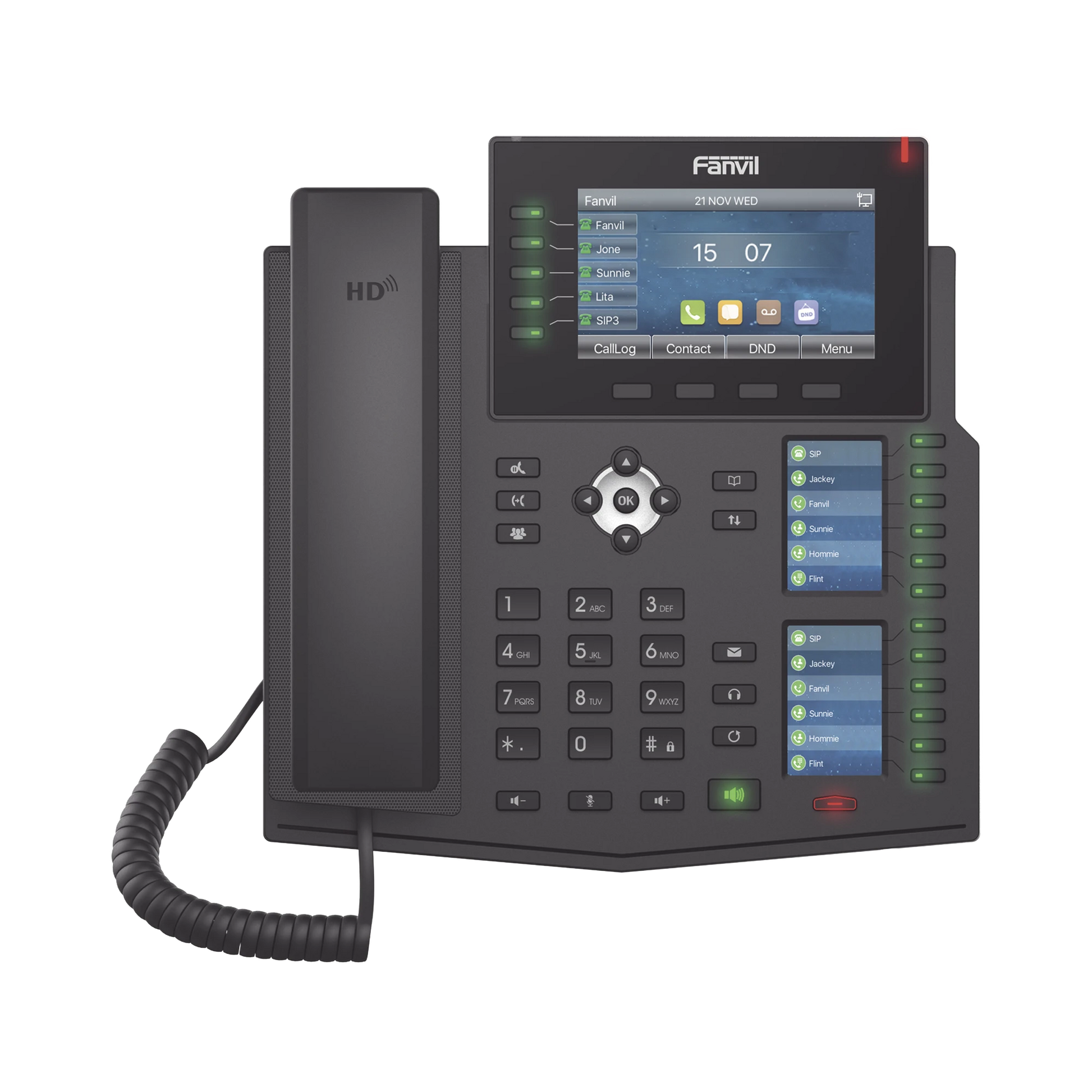 TELÉFONO IP EMPRESARIAL NIVEL CARRIER, 20 LINEAS SIP CON PANTALLA LCD DE 4.3 PULGADAS A COLOR, 12 TECLAS DSS/BLF, PUERTOS GIGABIT, IPV6, OPUS Y CONFERENCIA DE 3 VÍAS, POE-VoIP y Telefonía IP-FANVIL-Bsai Seguridad & Controles