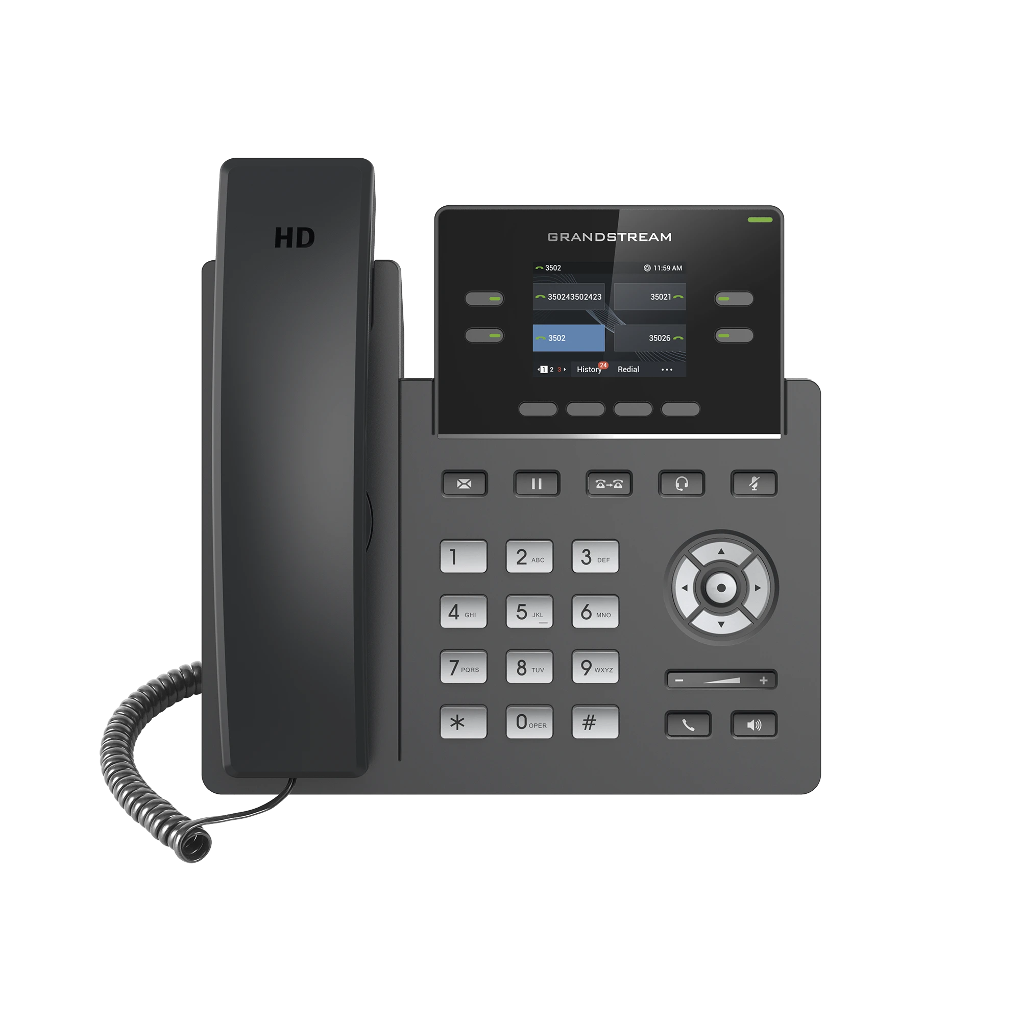 TELÉFONO IP WIFI DE 2 LÍNEAS PARA ALTA DEMANDA DE GRADO OPERADOR-VoIP y Telefonía IP-GRANDSTREAM-Bsai Seguridad & Controles