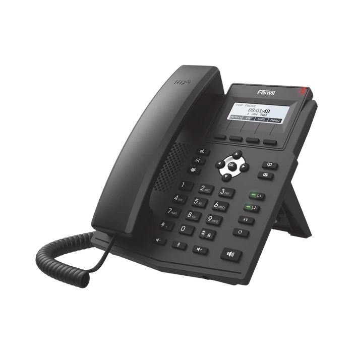 TELÉFONO IP EMPRESARIAL PARA 2 LINEAS SIP CON PANTALLA LCD 128 X 48 PX, OPUS, CONFERENCIA DE 3 VÍAS, POE-VoIP y Telefonía IP-FANVIL-Bsai Seguridad & Controles