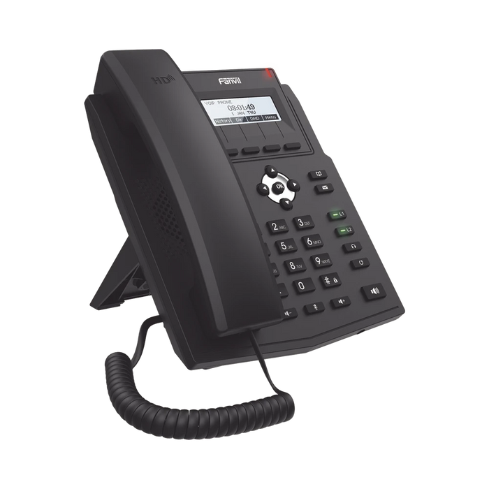 TELÉFONO IP EMPRESARIAL PARA 2 LINEAS SIP CON PANTALLA LCD 128 X 48 PX, OPUS, CONFERENCIA DE 3 VÍAS, POE-VoIP y Telefonía IP-FANVIL-Bsai Seguridad & Controles