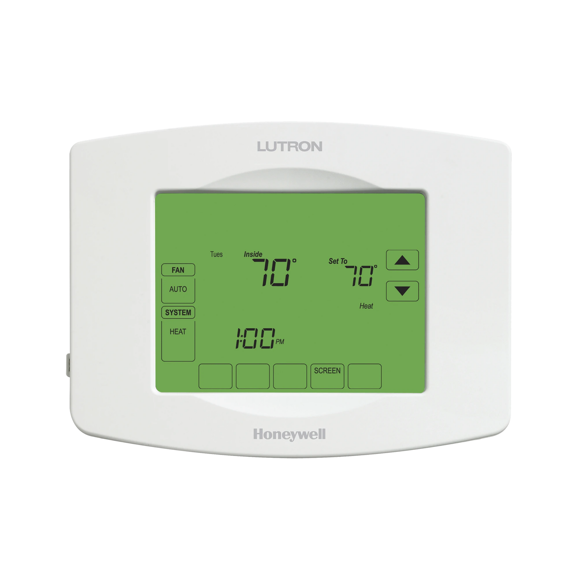 TERMOSTATO TOUCHPRO INALAMBRICO, PARA EL CONTROL DE CLIMA, SE INTEGRA A SOLUCIONES LUTRON RADIORA2/RA2 SELECT.-Automatizacion - Casa Inteligente-LUTRON ELECTRONICS-Bsai Seguridad & Controles