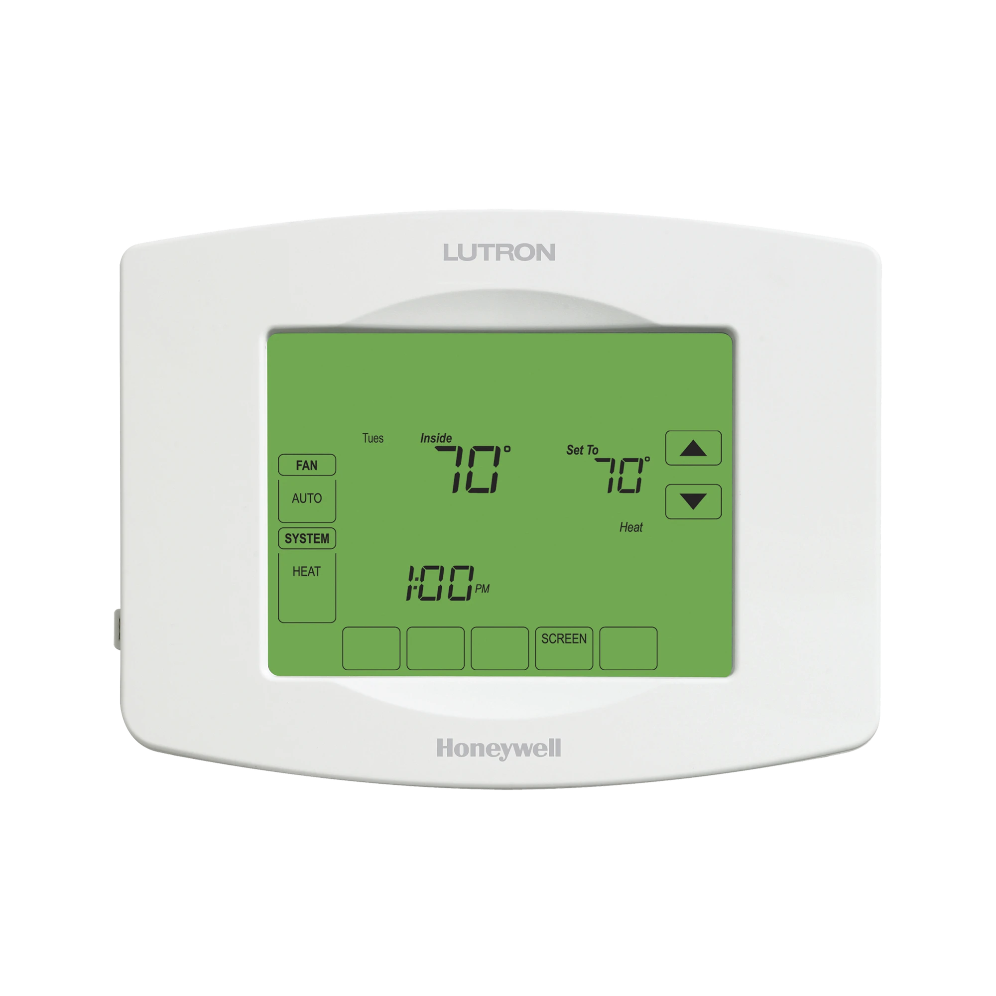 TERMOSTATO TOUCHPRO INALAMBRICO, PARA EL CONTROL DE CLIMA, SE INTEGRA A SOLUCIONES LUTRON RADIORA2/RA2 SELECT.-Automatizacion - Casa Inteligente-LUTRON ELECTRONICS-Bsai Seguridad & Controles