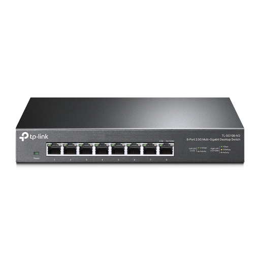 SWITCH GIGABIT NO ADMINISTRABLE DE 8 PUERTOS 100 MBPS/ 1 GBPS/ 2.5 GBPS IDEAL PARA WIFI 6-Switches-TP-LINK-TL-SG108-M2-Bsai Seguridad & Controles
