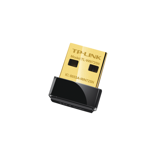 ADAPTADOR USB NANO INALÁMBRICO N 150 MBPS 2.4 GHZ CON 1 ANTENA INTERNA-Redes WiFi-TP-LINK-TL-WN725N-Bsai Seguridad & Controles