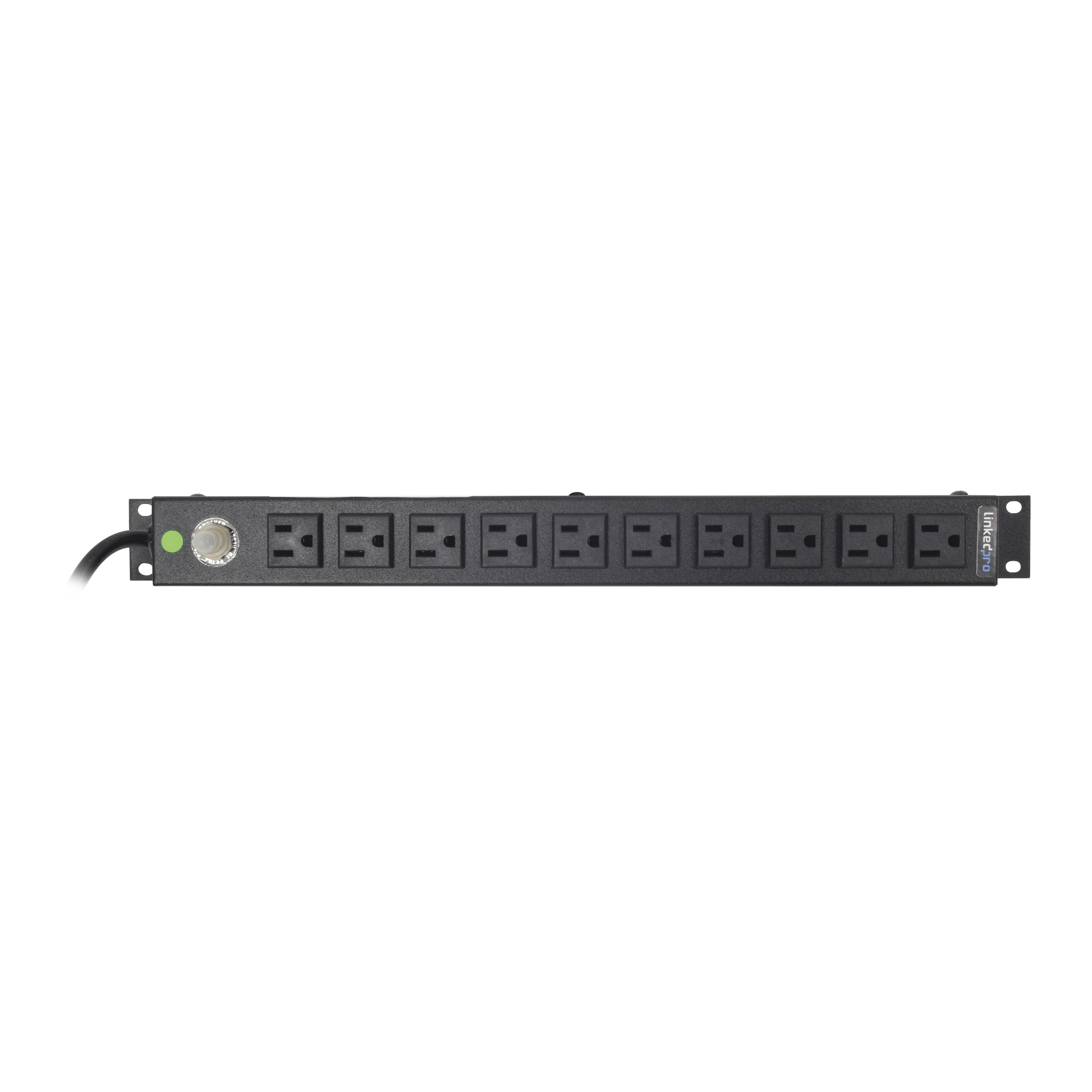TOMACORRIENTE HORIZONTAL (PDU) DE 10 CONTACTOS (NEMA 5-15R) RACK 19" 1UR. VOLTAJE ENTRADA/SALIDA: 120VCA/15A-Pdu-LINKEDPRO BY EPCOM-Bsai Seguridad & Controles