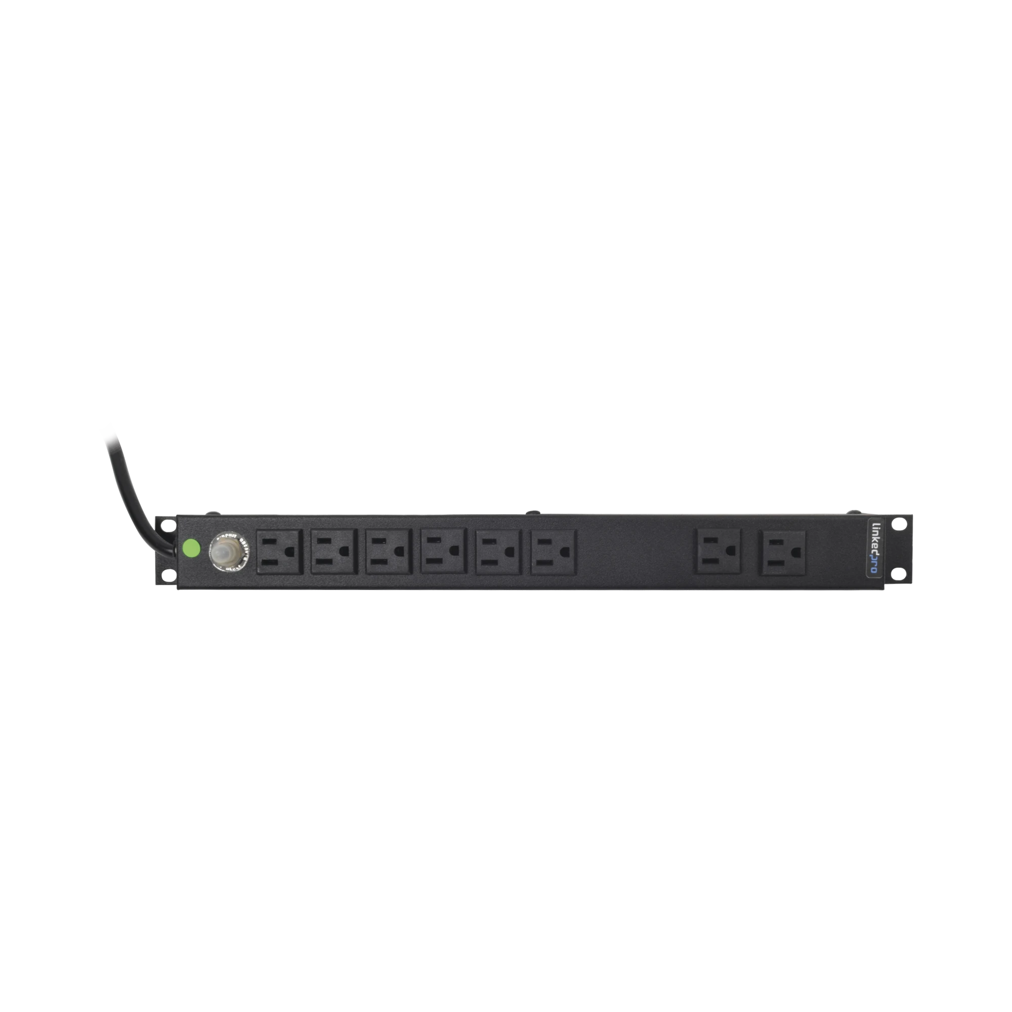 TOMACORRIENTE HORIZONTAL (PDU) DE 8 CONTACTOS (NEMA 5-15R) RACK 19" 1UR. VOLTAJE ENTRADA/SALIDA: 120VCA/15A-Pdu-LINKEDPRO BY EPCOM-Bsai Seguridad & Controles