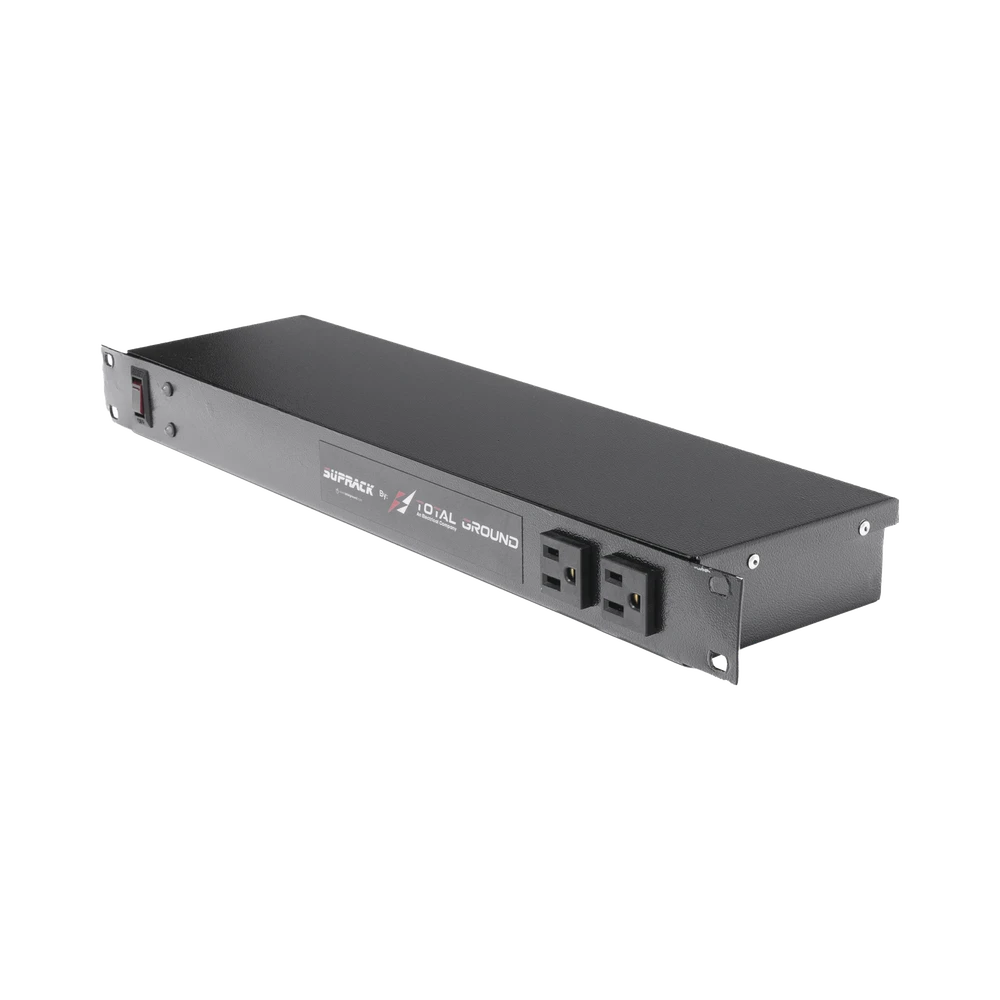 TOMACORRIENTE (120 VAC) CON SUPRESOR DE PICOS TIPO A, MONTAJE EN RACK 19" DE 10 CONTACTOS-Protección contra Descargas-TOTAL GROUND-Bsai Seguridad & Controles