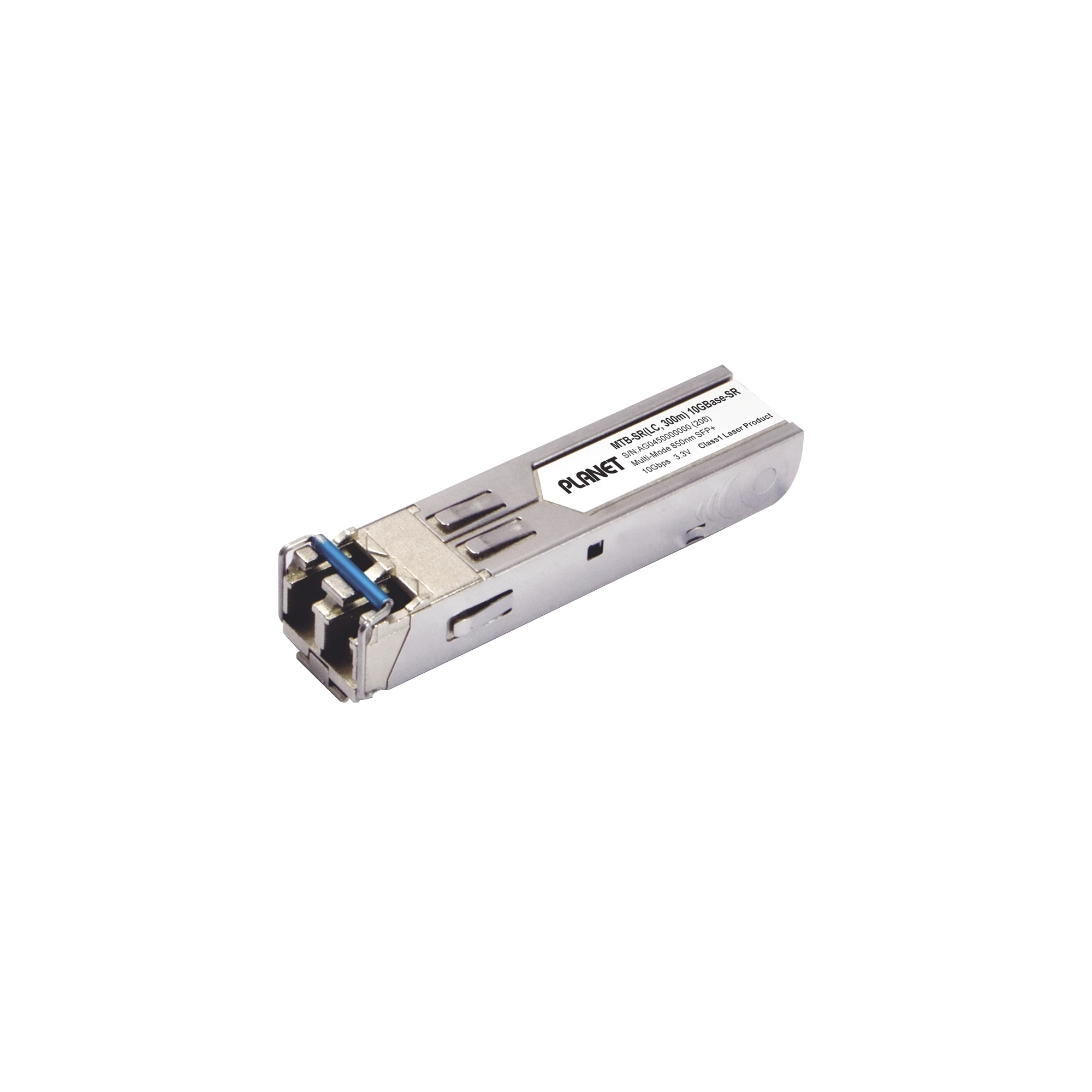 TRANCEPTOR INDUSTRIAL MINI-GBIC SFP+ 10G LC 850NM PARA FIBRA MULTI MODO HASTA 300MTS-Transceptores de Fibra-PLANET-Bsai Seguridad & Controles