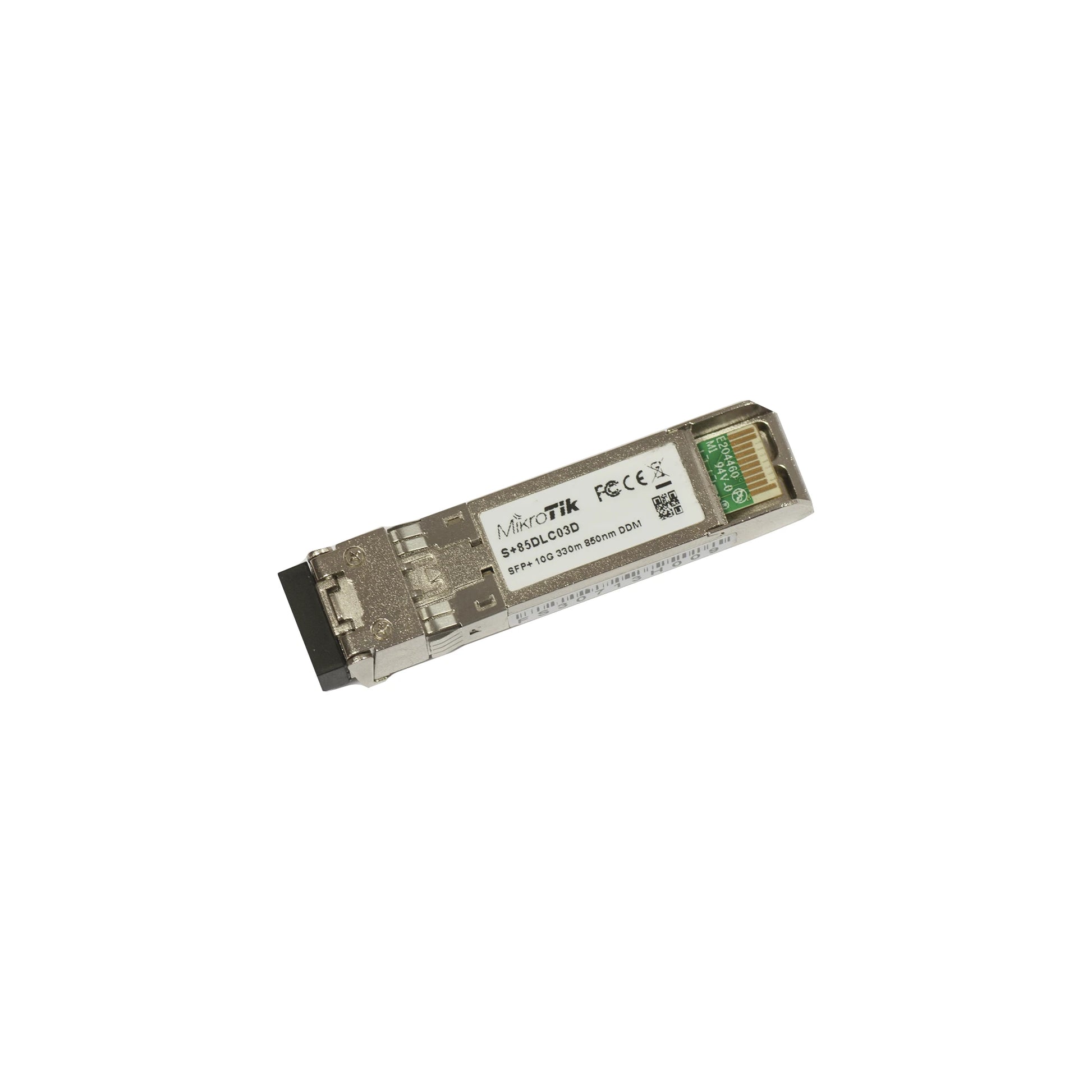 TRANSCEPTOR MINIGBIC SFP+ 10G LC DUPLEX PARA FIBRA MULTI MODO 300MTS-Transceptores de Fibra-MIKROTIK-Bsai Seguridad & Controles