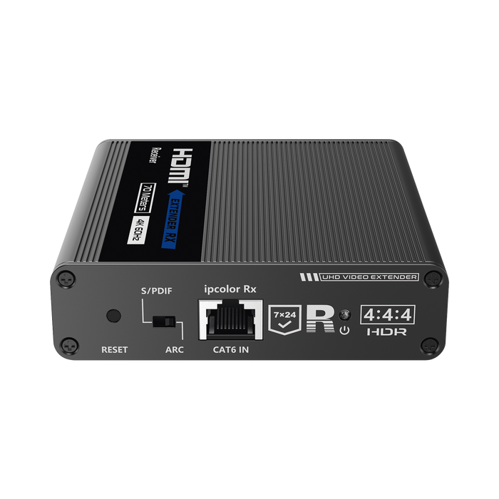 RECEPTOR HD HDMI 4K@60HZ CON IR / DISTANCIA DE 70 METROS / CONEXIÓN EN CASCADA DE HASTA 10 RECEPTORES CON TT676-Accesorios Videovigilancia-EPCOM TITANIUM-TT-676RX-Bsai Seguridad & Controles