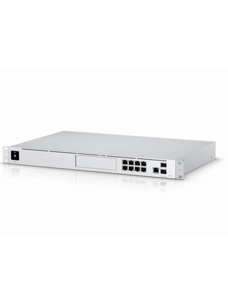 UBIQUITI UDMPRO - UNIFI DREAM MACHINE PRO / 1 PUERTO WAN 10G SFP+ / SWITCH DE 8 PUERTOS GIGABIT RJ45/ BAHIA PARA DISCO DURO DE 3.5 / 1UR-Controladores-UBIQUITI-Bsai Seguridad & Controles