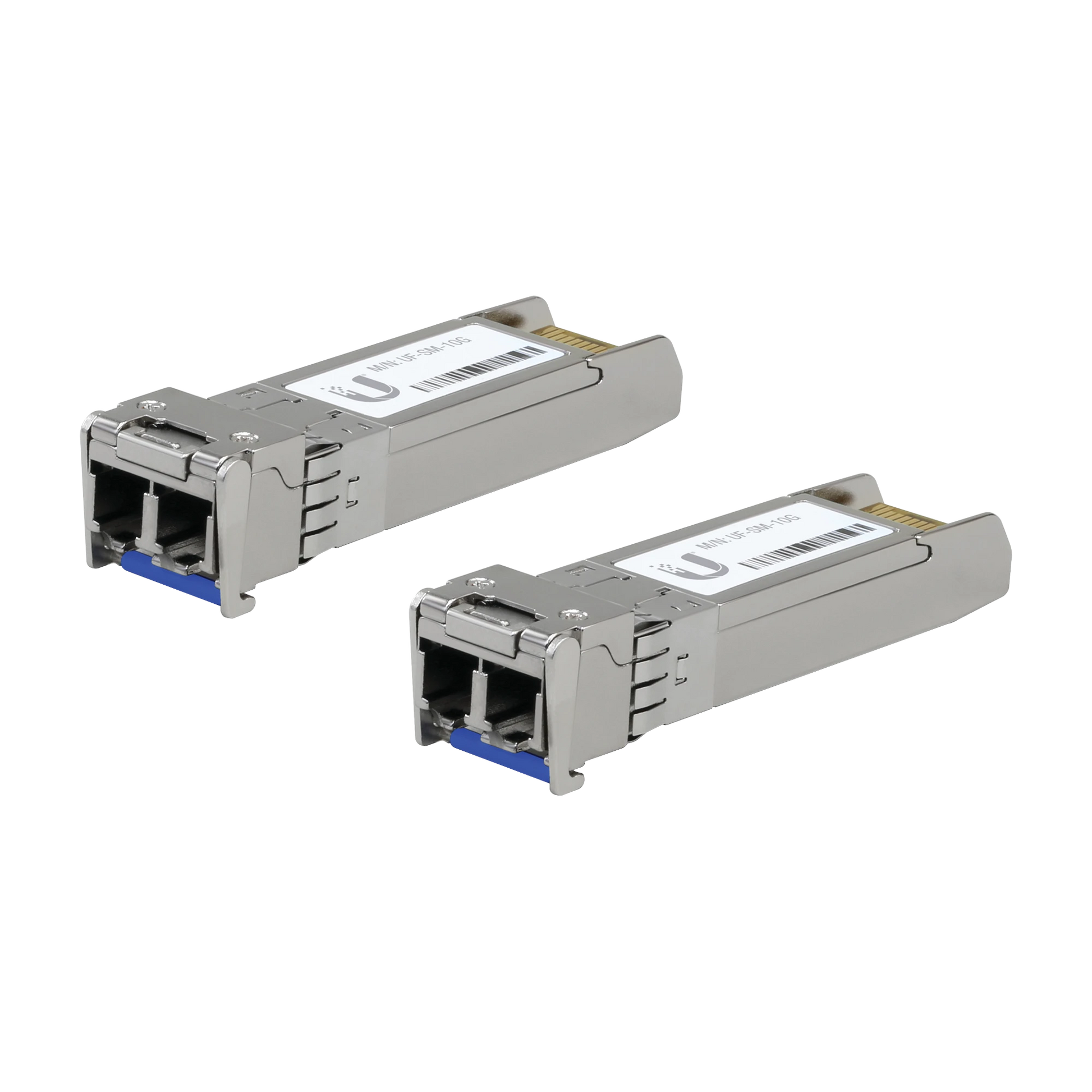 UFIBER MÓDULO SFP+ 10G, TRANSCEPTOR MINIGIBIC MONOMODO 10 GBPS, DISTANCIA 10 KM, CONECTORES LC, PAQUETE DE 2 PIEZAS-Transceptores de Fibra-UBIQUITI-Bsai Seguridad & Controles