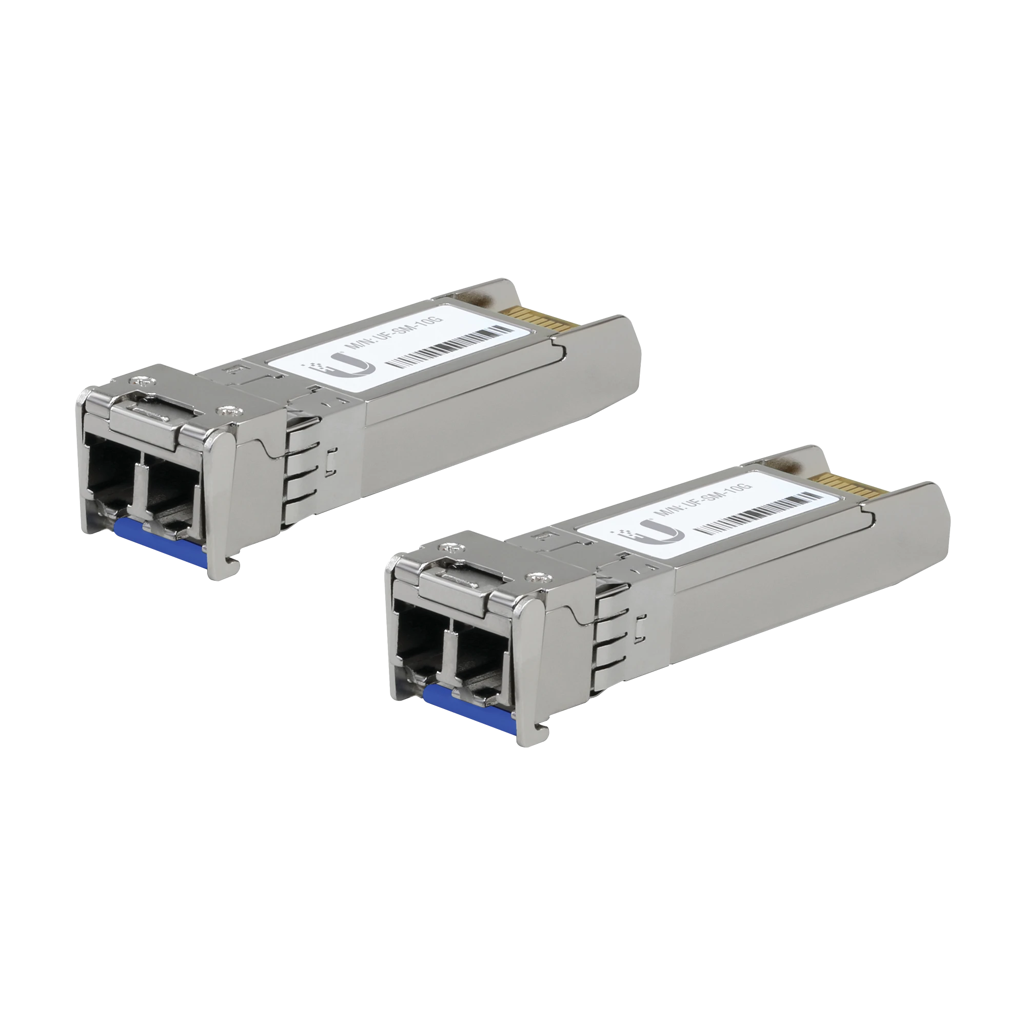 UFIBER MÓDULO SFP+ 10G, TRANSCEPTOR MINIGIBIC MONOMODO 10 GBPS, DISTANCIA 10 KM, CONECTORES LC, PAQUETE DE 2 PIEZAS-Transceptores de Fibra-UBIQUITI-Bsai Seguridad & Controles