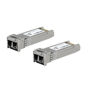 UFIBER MÓDULO SFP+ 10G, TRANSCEPTOR MINIGIBIC MULTIMODO 10 GBPS, DISTANCIA 300M, CONECTORES LC, PAQUETE DE 2 PIEZAS-Transceptores de Fibra-UBIQUITI-Bsai Seguridad & Controles