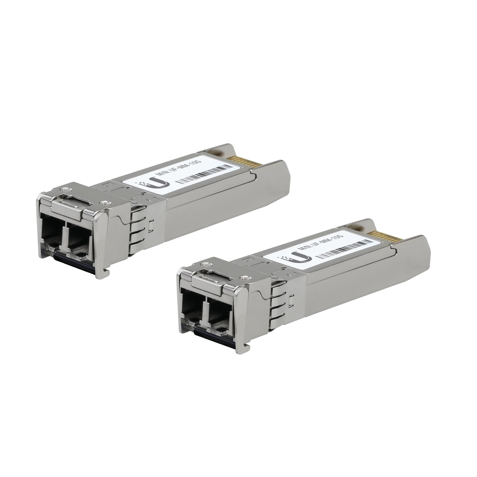 UFIBER MÓDULO SFP+ 10G, TRANSCEPTOR MINIGIBIC MULTIMODO 10 GBPS, DISTANCIA 300M, CONECTORES LC, PAQUETE DE 2 PIEZAS-Transceptores de Fibra-UBIQUITI-Bsai Seguridad & Controles