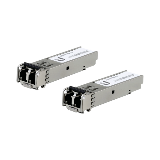 UFIBER MÓDULO SFP, TRANSCEPTOR MINIGIBIC MULTIMODO 1.25 GBPS, DISTANCIA 550M, CONECTORES LC, PAQUETE DE 2 PIEZAS-Transceptores de Fibra-UBIQUITI NETWORKS-Bsai Seguridad & Controles
