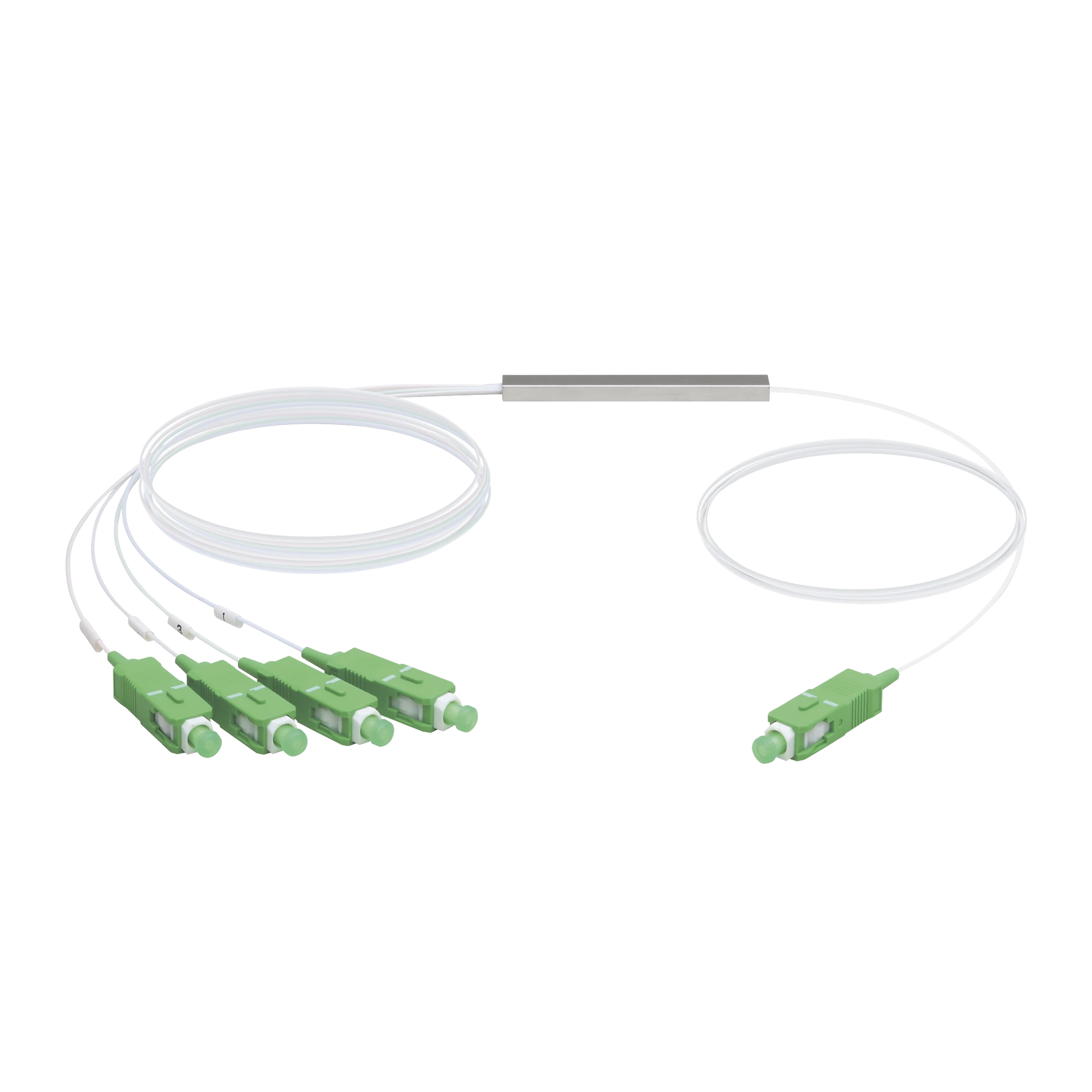 UFIBER SPLITTER (DIVISOR ÓPTICO) PLC 1 X 4, CON CONECTORES SC/APC-Redes FTTH/PON-UBIQUITI-Bsai Seguridad & Controles