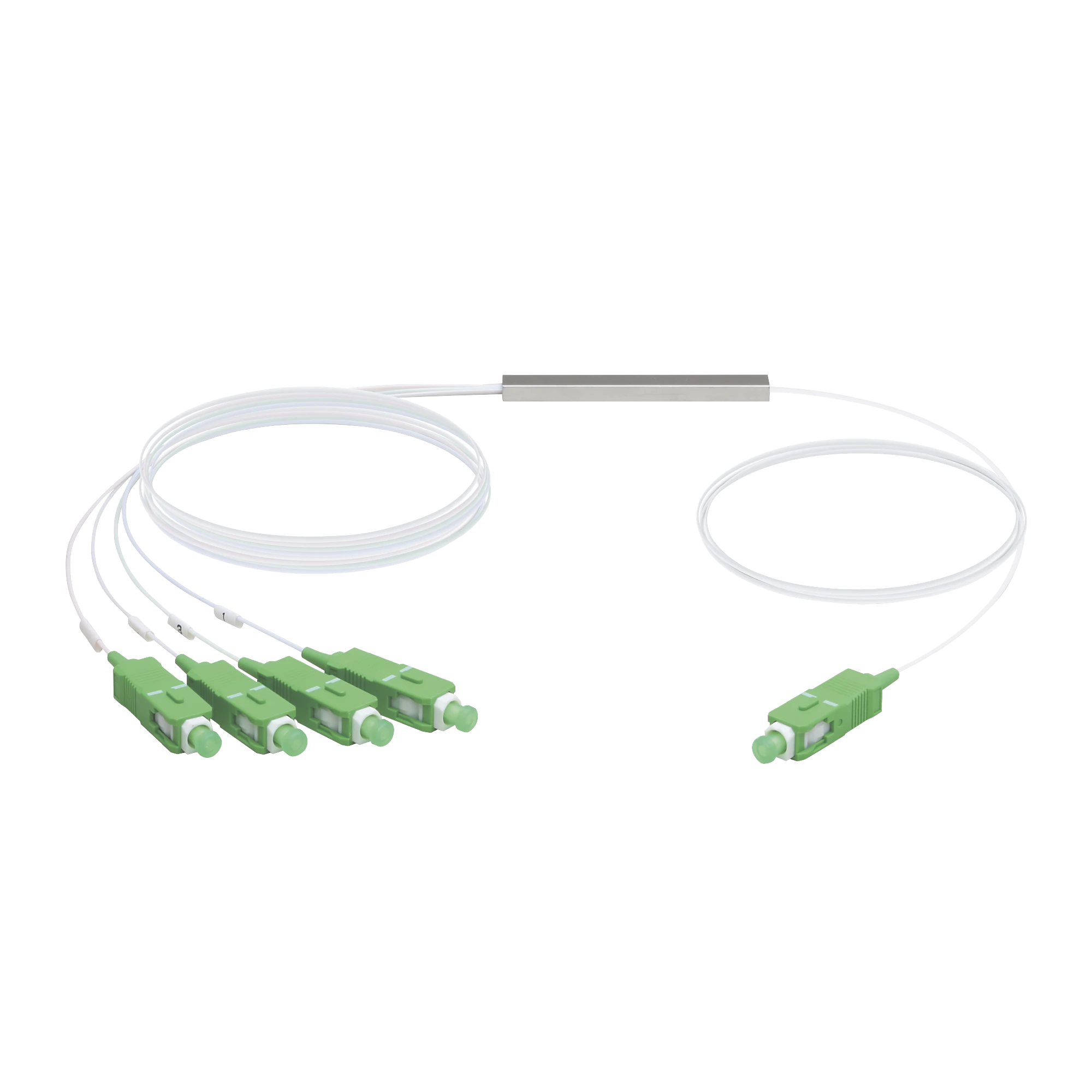 UFIBER SPLITTER (DIVISOR ÓPTICO) PLC 1 X 4, CON CONECTORES SC/APC-Redes FTTH/PON-UBIQUITI-Bsai Seguridad & Controles