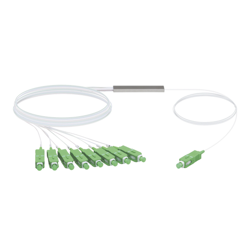UFIBER SPLITTER (DIVISOR ÓPTICO) PLC 1 X 8, CON CONECTORES SC/APC-Redes FTTH/PON-UBIQUITI NETWORKS-UF-SPLITTER-8-Bsai Seguridad & Controles