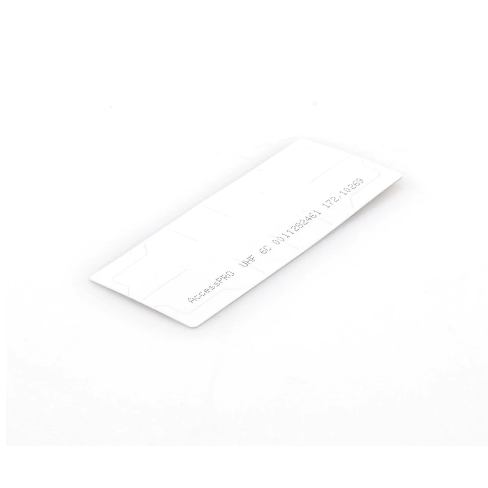 UHF TAG ADHERIBLE TIPO ETIQUETA / EPC GEN 2 / SE ADHIERE AL CRISTAL DEL VEHÍCULO / COMPATIBLE CON LECTORAS DE LARGO ALCANCE PRO12RF Y PRO6RF-Lectoras y Tarjetas-ACCESSPRO-Bsai Seguridad & Controles