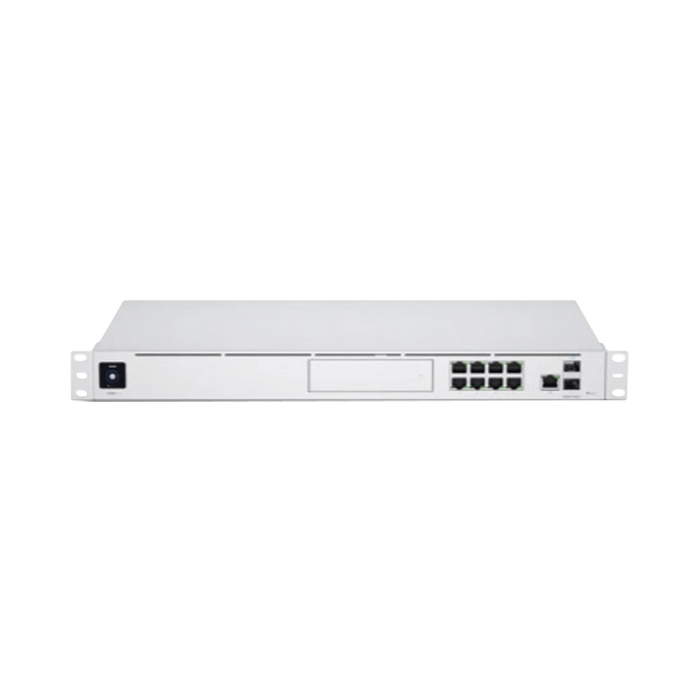 UNIFI DREAM MACHINE PRO, DE 1 UR CON UN PUERTO 10G SFP+ WAN, 8 PUERTOS 10/100/1000 MBPS RJ-45 LAN, Y UNA BAHÍA DE HDD 3.5", INTEGRA TODOS LOS CONTROLADORES UNIFI-Switches-UBIQUITI NETWORKS-UDM-PRO-Bsai Seguridad & Controles