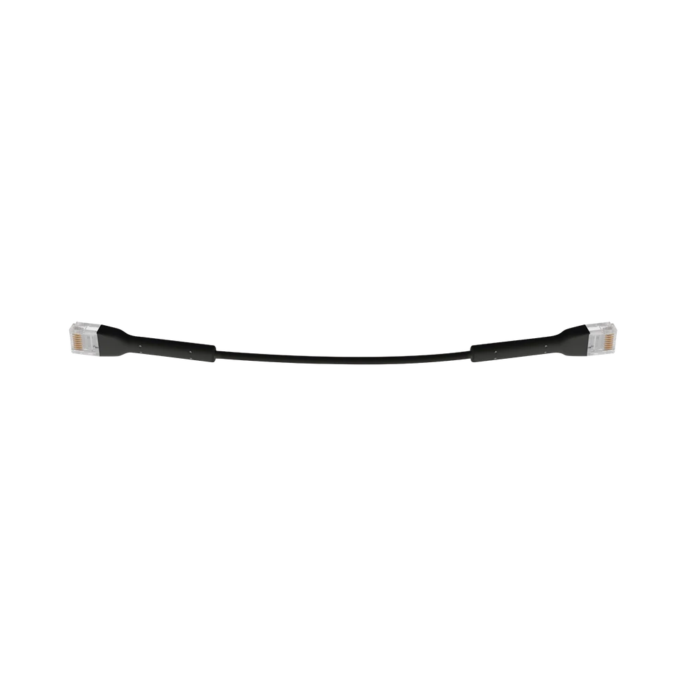 UNIFI ETHERNET PATCH CABLE CAT6 DE 22 CM, COLOR NEGRO-Cableado-UBIQUITI-Bsai Seguridad & Controles