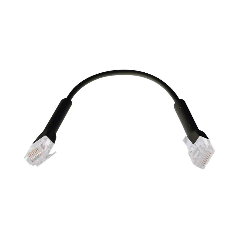 UNIFI ETHERNET PATCH CABLE CAT6 DE 22 CM, COLOR NEGRO-Cableado-UBIQUITI-Bsai Seguridad & Controles