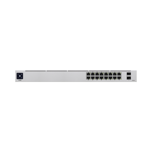 UNIFI SWITCH USW-16-POE GEN2, CAPA 2 DE 16 PUERTOS (8 PUERTOS POE 802.3AF/AT + 8 PUERTOS GIGABIT) + 2 PUERTOS 1G SFP, 42W, PANTALLA INFORMATIVA-Switches-UBIQUITI NETWORKS-Bsai Seguridad & Controles