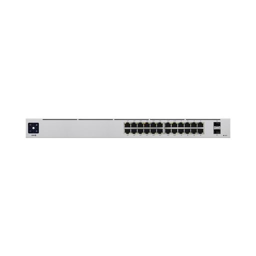 UNIFI SWITCH USW-24-POE GEN2, CAPA 2 DE 24 PUERTOS (16 PUERTOS POE 802.3AF/AT + 8 PUERTOS GIGABIT) + 2 PUERTOS 1G SFP, 95W, PANTALLA INFORMATIVA-Switches-UBIQUITI NETWORKS-Bsai Seguridad & Controles