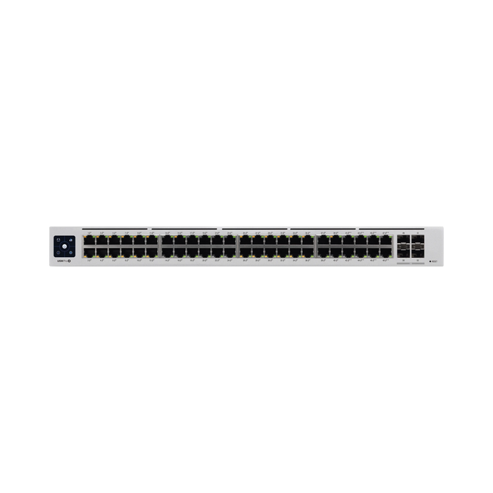 UNIFI SWITCH USW-PRO-48-POE GEN2, CAPA 3 DE 48 PUERTOS POE 802.3AT/BT + 4 PUERTOS 1/10G SFP+, 600W, PANTALLA INFORMATIVA-Switches-UBIQUITI NETWORKS-Bsai Seguridad & Controles