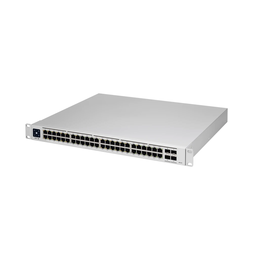 UNIFI SWITCH USW-PRO-48-POE GEN2, CAPA 3 DE 48 PUERTOS POE 802.3AT/BT + 4 PUERTOS 1/10G SFP+, 600W, PANTALLA INFORMATIVA-Switches-UBIQUITI-Bsai Seguridad & Controles