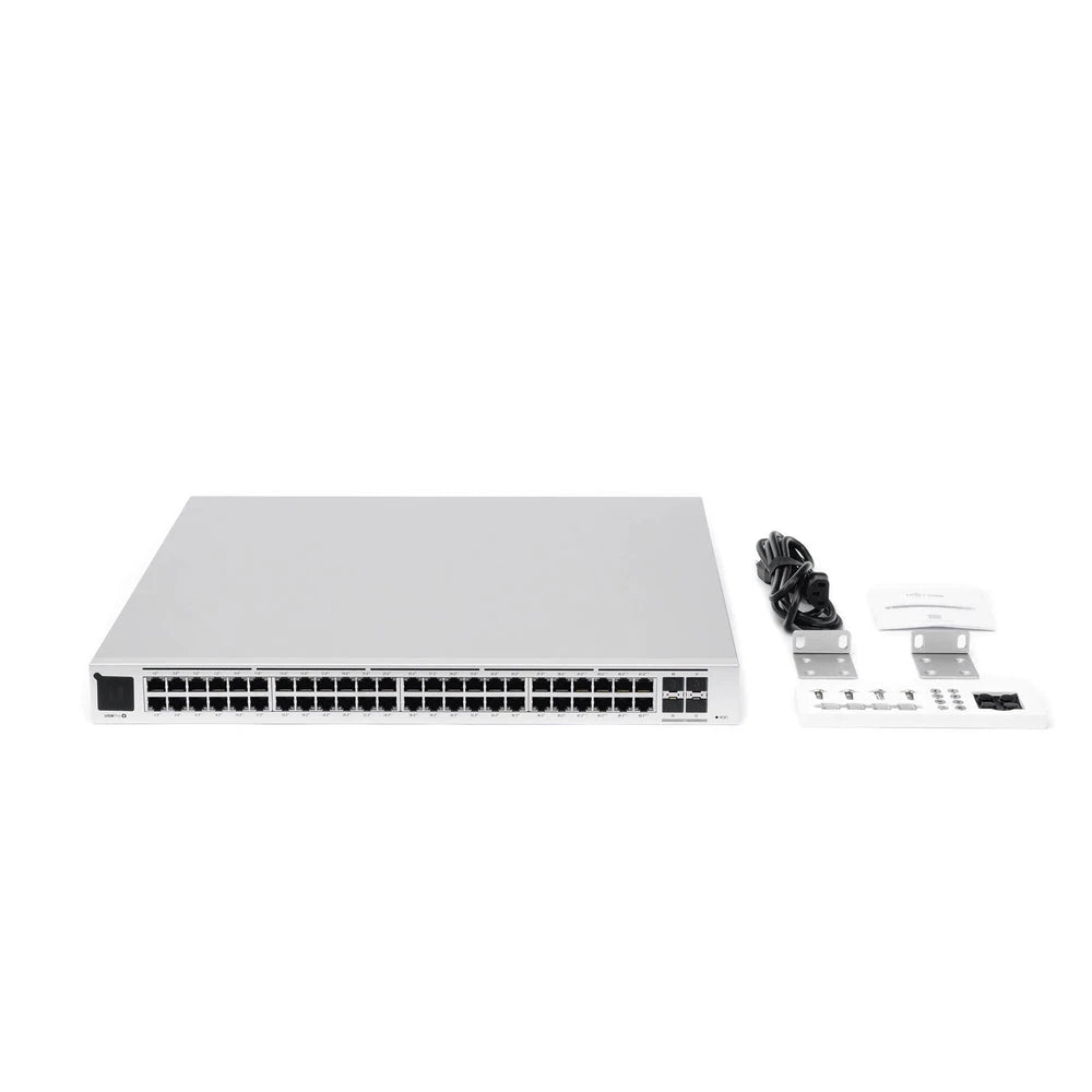 UNIFI SWITCH USW-PRO-48-POE GEN2, CAPA 3 DE 48 PUERTOS POE 802.3AT/BT + 4 PUERTOS 1/10G SFP+, 600W, PANTALLA INFORMATIVA-Switches-UBIQUITI-Bsai Seguridad & Controles