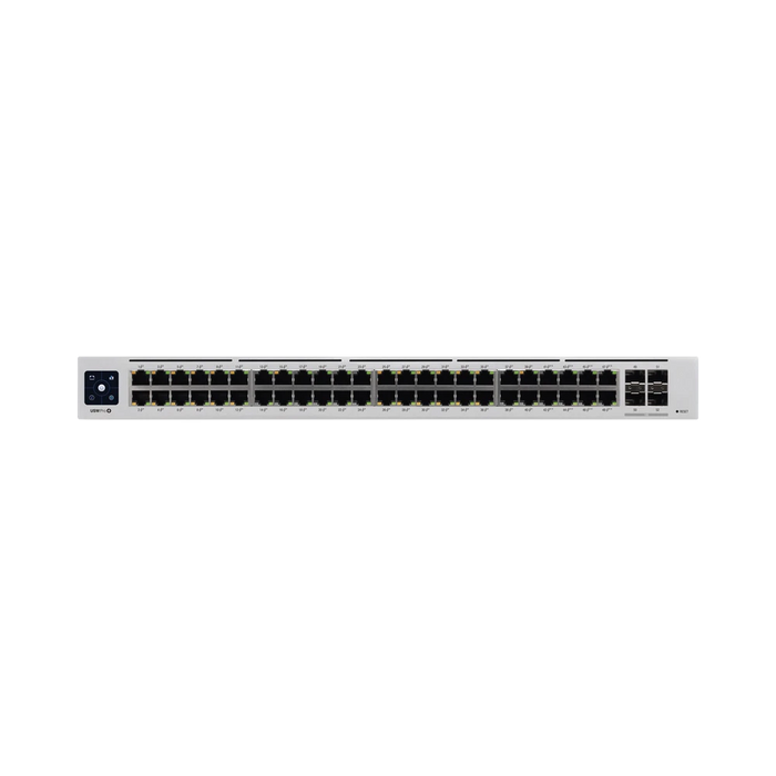 UNIFI SWITCH USW-PRO-48-POE GEN2, CAPA 3 DE 48 PUERTOS POE 802.3AT/BT + 4 PUERTOS 1/10G SFP+, 600W, PANTALLA INFORMATIVA-Switches-UBIQUITI NETWORKS-Bsai Seguridad & Controles