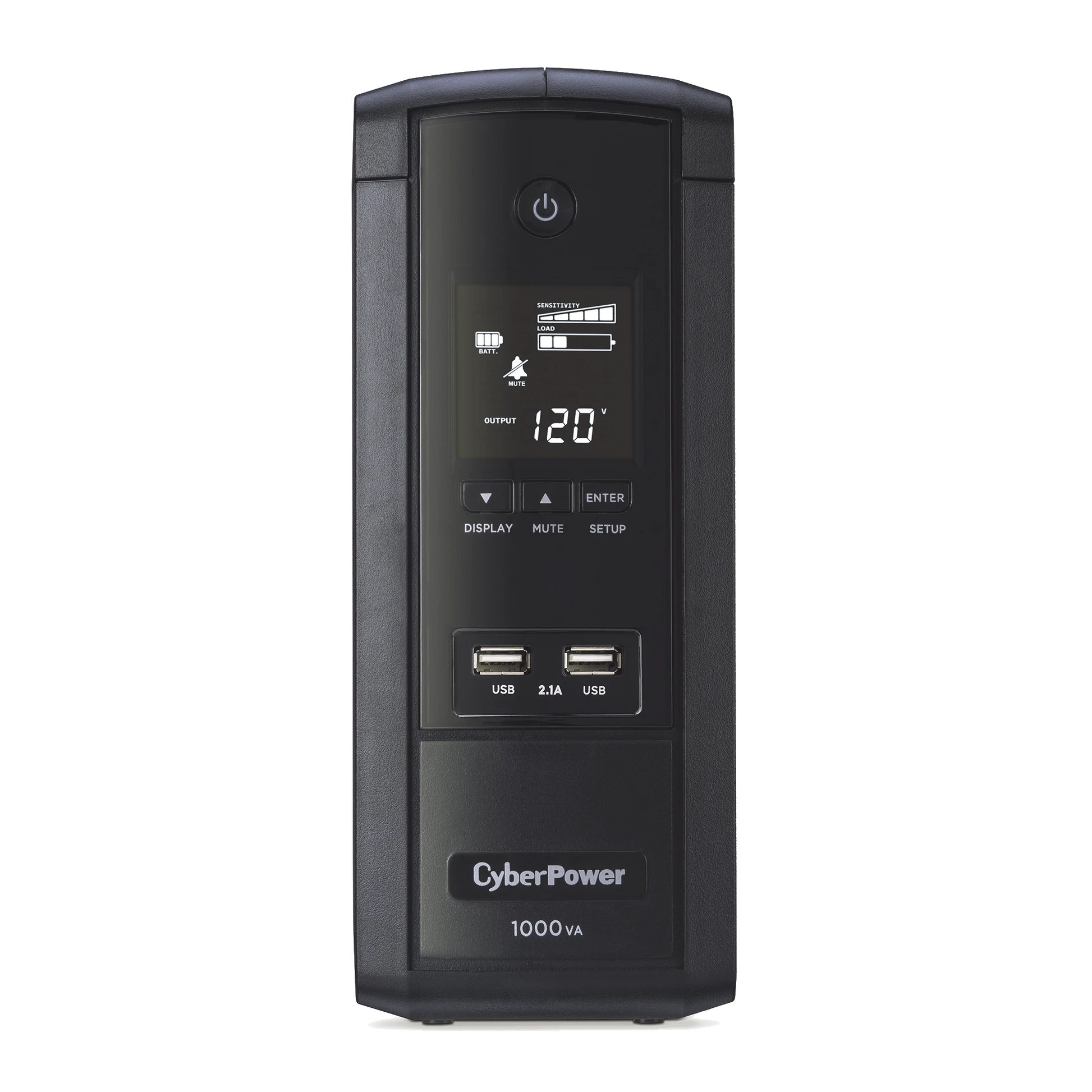 UPS DE 1000 VA/600 W, TOPOLOGÍA LÍNEA INTERACTIVA, ENTRADA 120 VCA NEMA 5-15P, TIPO TORRE, CON 10 TOMAS NEMA 5-15R, 5 AÑOS DE GARANTÍA-Ups/No Break-CYBERPOWER-Bsai Seguridad & Controles