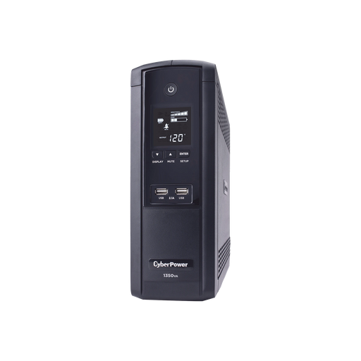 UPS DE 1350 VA/810 W, TOPOLOGÍA LÍNEA INTERACTIVA, ENTRADA 120 VCA NEMA 5-15P, TIPO TORRE, CON 12 TOMAS NEMA 5-15R, 5 AÑOS DE GARANTÍA-Ups/No Break-CYBERPOWER-Bsai Seguridad & Controles